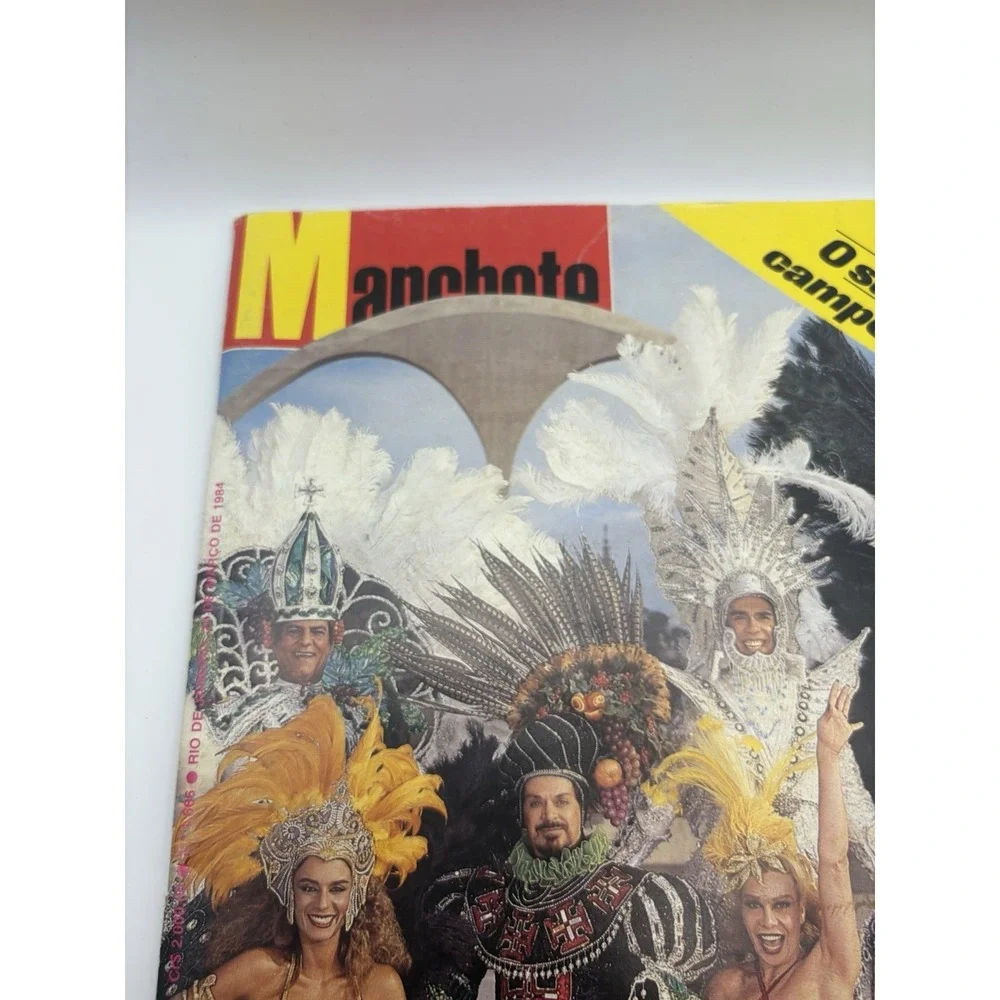 2‎ Manchete Magazine Brazil 1984 Carnaval Rio de Janeiro Vintage Brazilian Lot